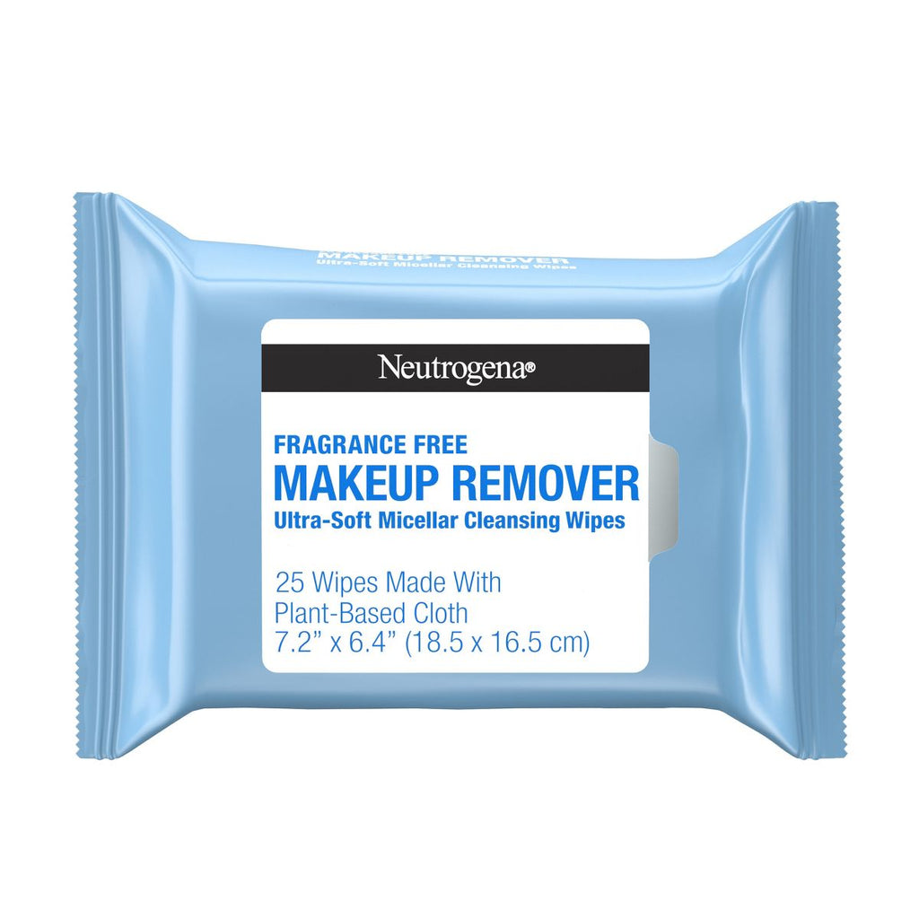 Neutrogena Makeup Remover Wipes - Ultra Soft Micellar Facial Cleansing - Fragrance Free - 25ct
