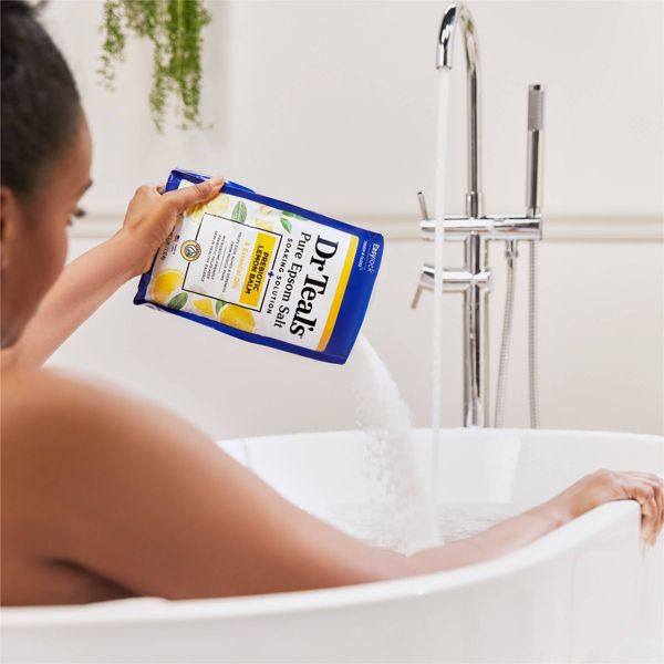Dr Teal's Prebiotic Lemon Balm & Essential Oils Pure Epsom Salt Soaking Solution - 3lbs