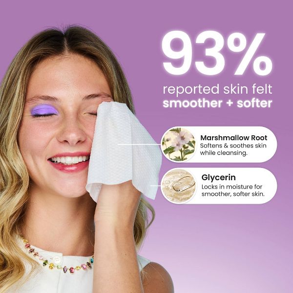 Clean Skin Club Makeup Facial Cleansing Wipes Healthy Aging - 10ct