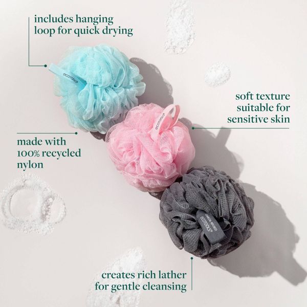 EcoTools Delicate EcoPouf Loofah - Glacial Blue