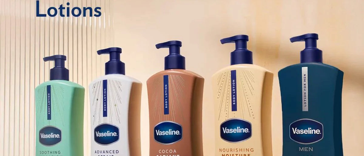 Vaseline Men Fast Absorbing Moisture 3-in-1 Body, Face & Hands Pump Lotion Scented - 20.3 fl oz