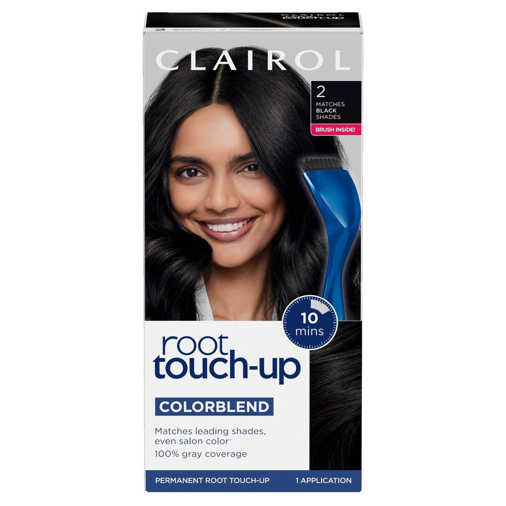 Clairol Root Touch-Up Permanent Hair Color - 2 Black Hair Dye Kit