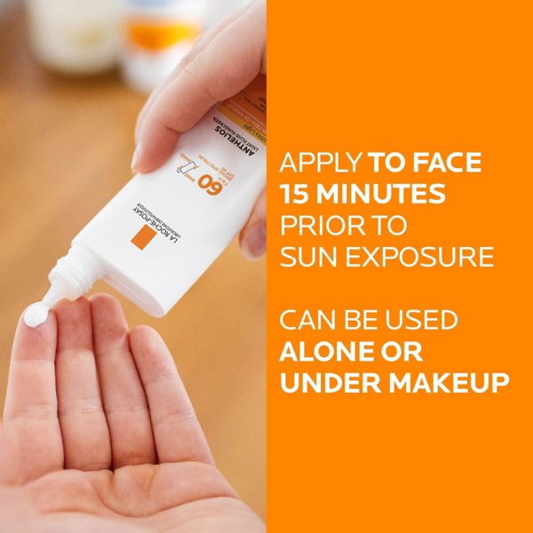 La Roche Posay Anthelios Ultra-Light Fluid Face Sunscreen Lotion Oxybenzone-Free - SPF 60 - Travel Size - 1.7 fl oz​​