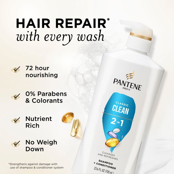 Pantene Pro-V Classic Clean 2-in-1 Shampoo & Conditioner - 23.6 fl oz