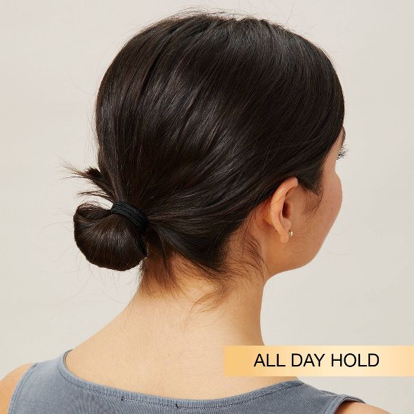 scünci No Damage 2X Stronger Elastic Hair Ties - Black - All Hair - 4mm - 32pcs