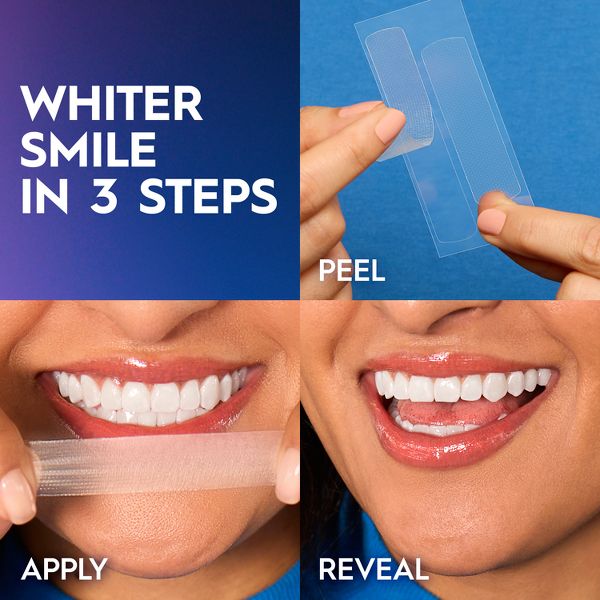 Crest 3DWhitestrips Noticeably White At-home Teeth Whitening Kit - 10 Treatments