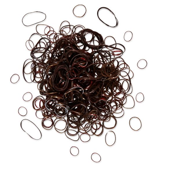 scünci Mixed Size Polyband Elastic Hair Ties - Black - All Hair - 300pcs