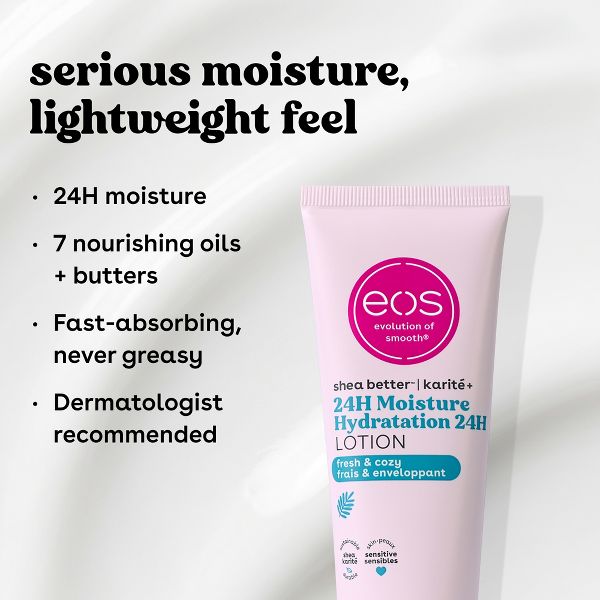 eos Mini Body Lotion - Fresh & Cozy - Travel Size - 2.5 fl oz