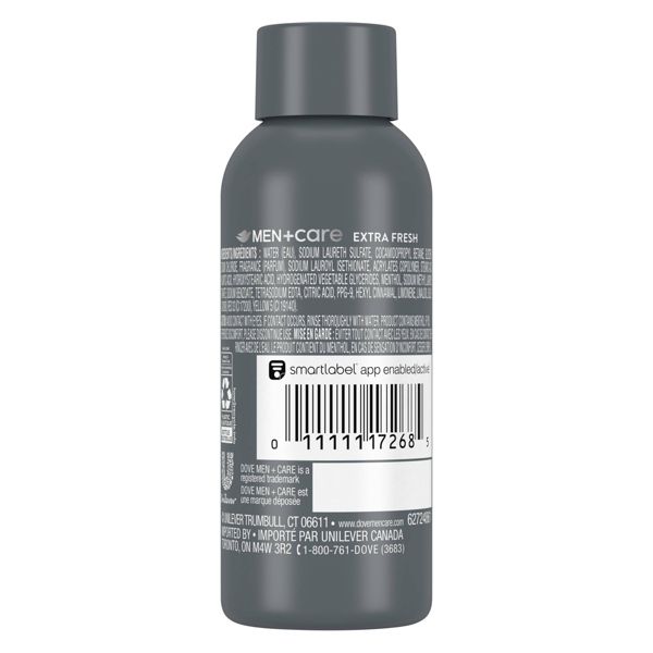 Dove Men+Care Mini Body and Face Wash - Extra Fresh - Travel Size - 3 fl oz
