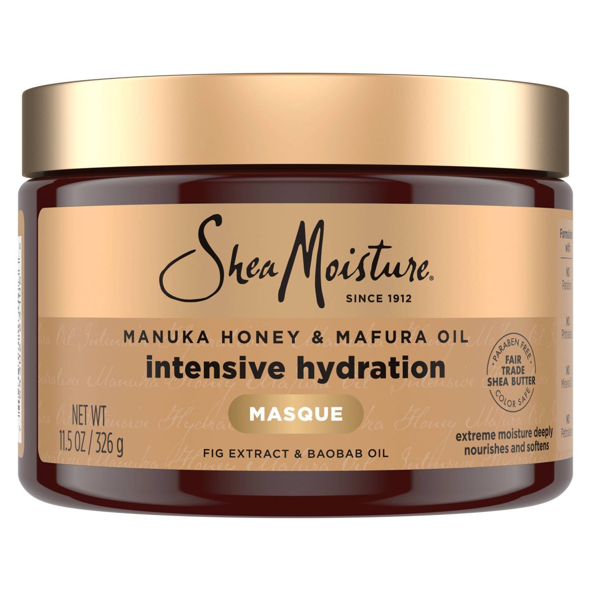 SheaMoisture Manuka Honey & Mafura Hair Oil Intensive Hydration Hair Mask - 11.5oz