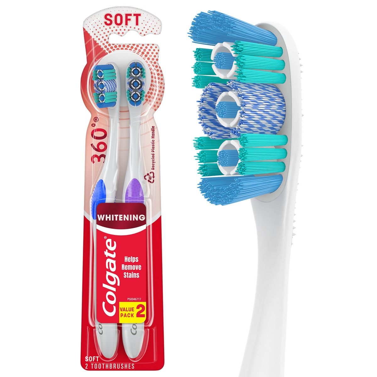 Colgate 360 Optic White Whitening Toothbrush - Soft