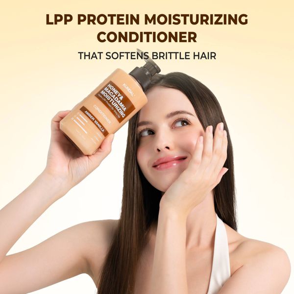 KUNDAL Honey & Macadamia Moisturizing Conditioner - Amber Vanilla - 16.90 fl oz