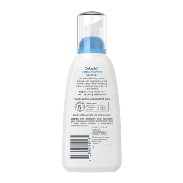 Cetaphil Gentle Foaming Facial Cleanser with Glycerin - 8 fl oz