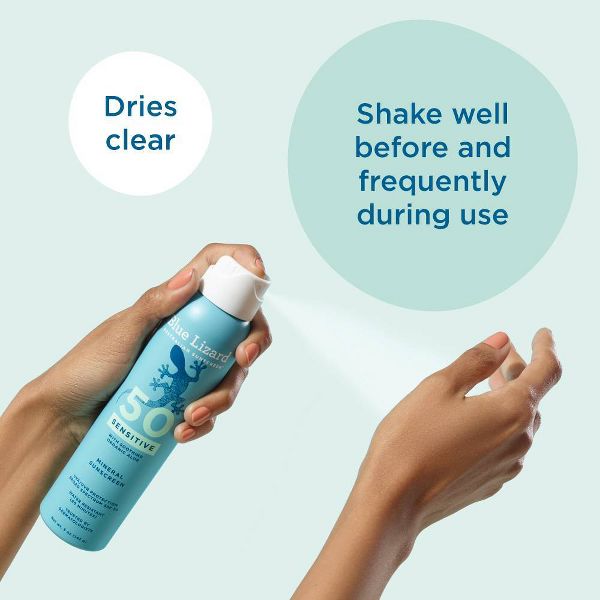 Blue Lizard Sensitive Mineral Sunscreen Spray - SPF 50+ - 5 oz