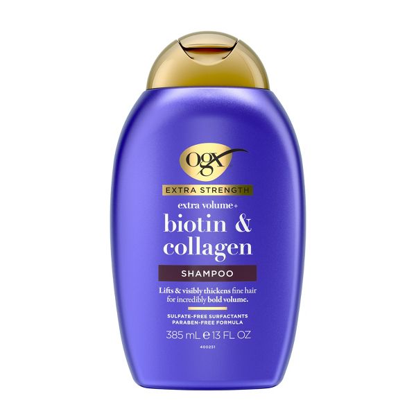 OGX Biotin & Collagen Extra Strength Volumizing Shampoo for Fine Hair - 13 fl oz