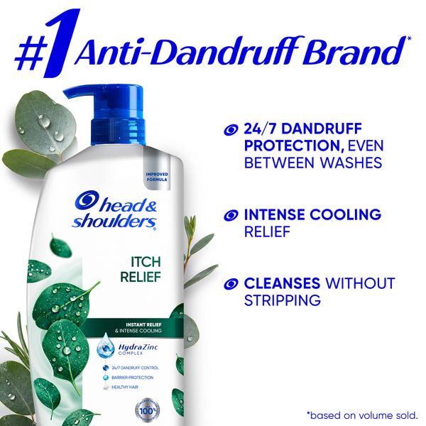 Head & Shoulders Dandruff Shampoo, Anti-Dandruff Treatment, Itchy Scalp Care for Daily Use, Paraben-Free - 20.7 fl oz