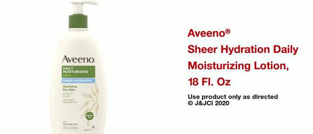 Aveeno Sheer Hydration Daily Moisturizing Body Lotion, 18 fl oz