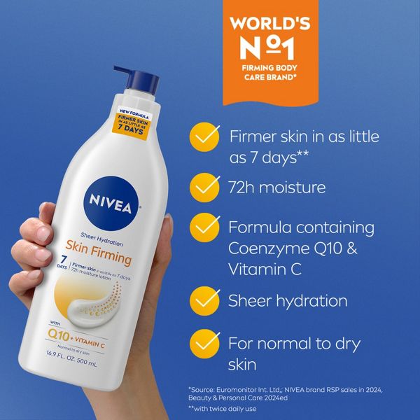 Nivea Skin Firming Hydration Body Lotion with Q10 and Shea Butter Scented - 16.9 fl oz