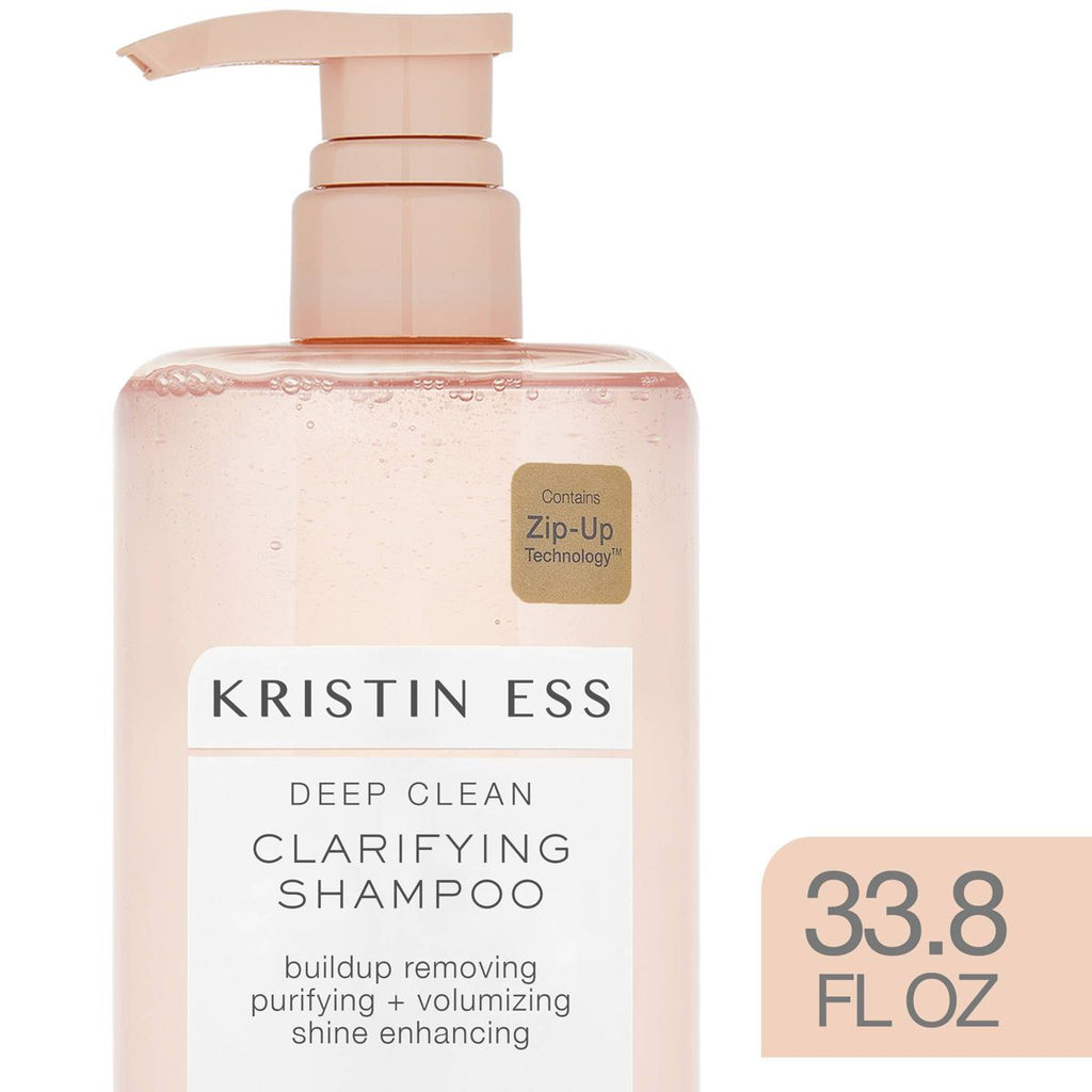 Kristin Ess Deep Clean Clarifying Shampoo for Build Up, Dirt + Oil, Cleanse + Detox Oily Hair - 33.8 fl oz