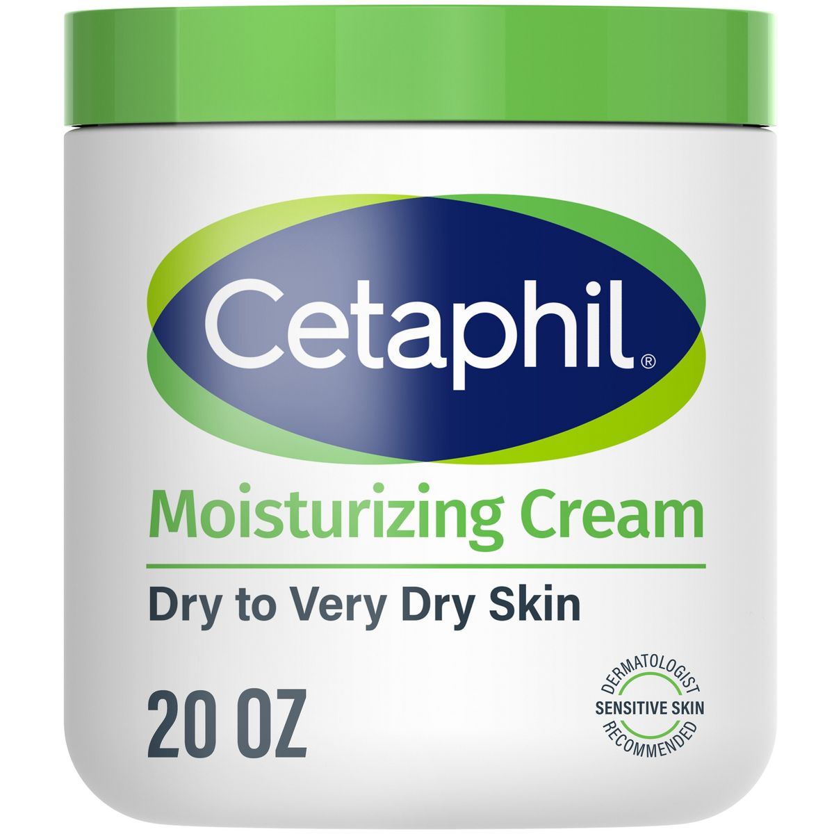 Cetaphil Moisturizing Face and Body Cream for Dry Skin, Unscented - 16oz
