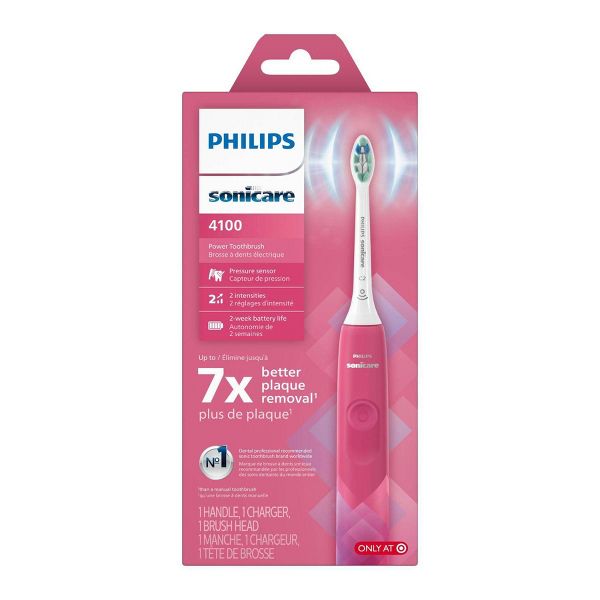 Philips Sonicare 4100 Plaque Control Rechargeable Electric Toothbrush - HX3681/23 - White