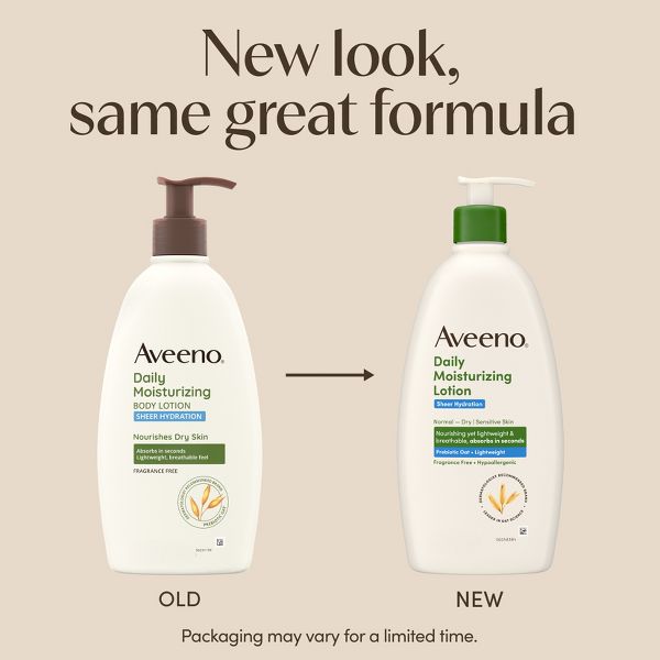 Aveeno Sheer Hydration Daily Moisturizing Body Lotion, 18 fl oz
