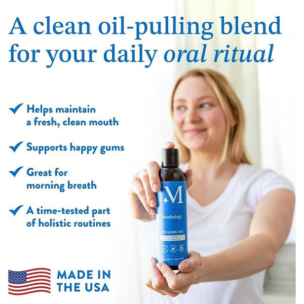 Mouthology Coconut Peppermint Pulling Oil - 16 fl oz