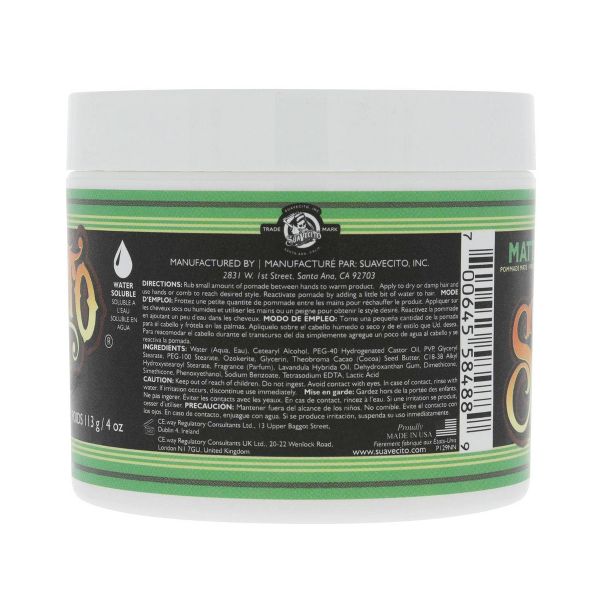 Suavecito Matte Pomade - 4oz