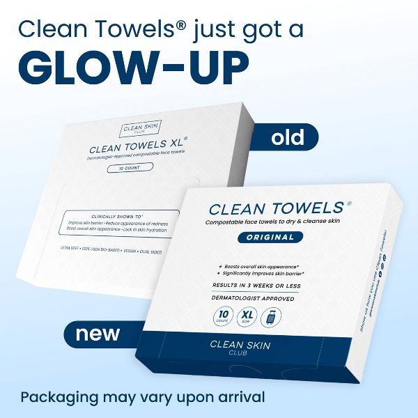 Clean Skin Club Cleansing Towels - XL - 10ct