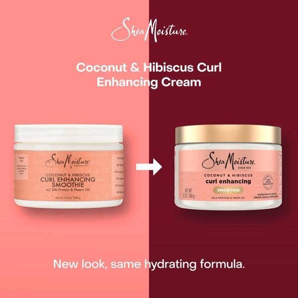 SheaMoisture Coconut and Hibiscus Curl Enhancing Smoothie For Thick Curly Hair - 12oz