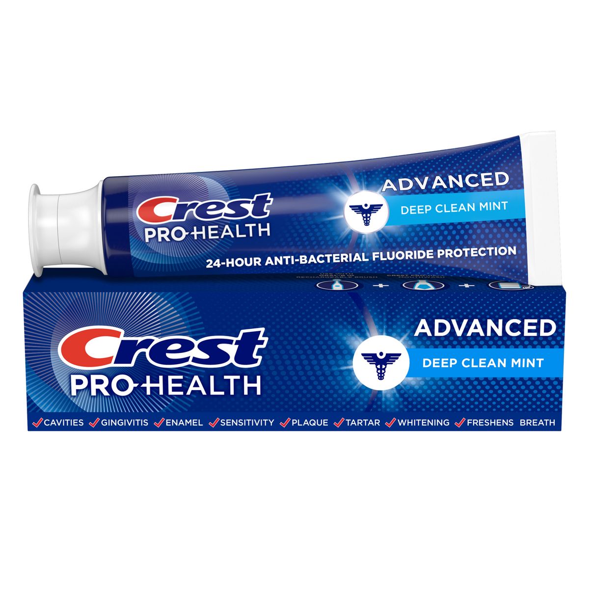 Crest Pro-Health Advanced Deep Clean Fluoride Toothpaste - Mint - 5.1oz/2ct