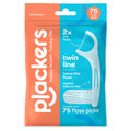 Plackers Twinline Dental Floss Picks - 75ct