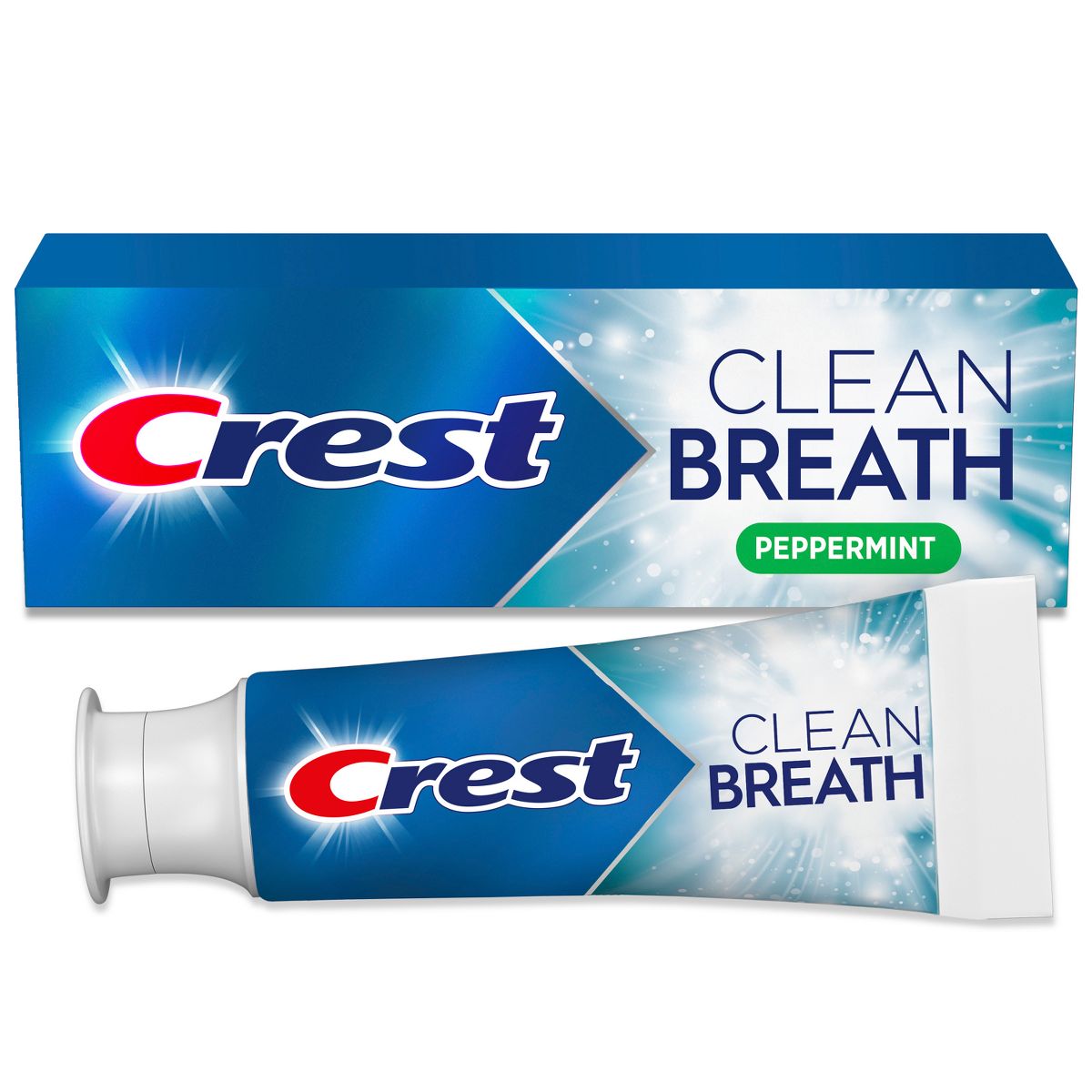 Crest Clean Breath Fluoride Whitening Toothpaste - Peppermint - 4.6oz