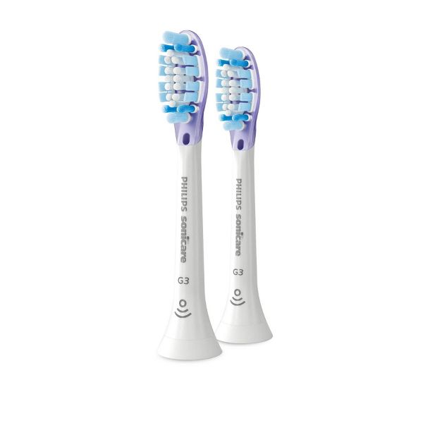 Philips Sonicare G3 Premium 2-in-1 Plaque & Gum Replacement Electric Toothbrush Head - HX9052/65 - White - 2pk