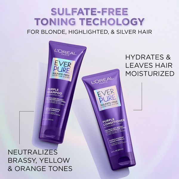 L'Oreal Paris EverPure Sulfate Free Purple Shampoo - 23 fl oz