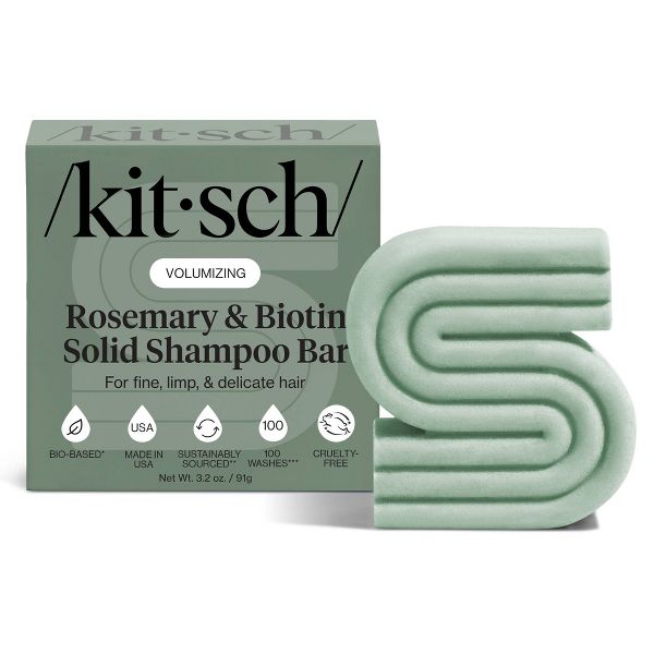 Kitsch Rosemary & Biotin Volumizing Shampoo Bar - 3.2oz