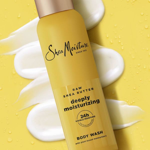 SheaMoisture Body Wash Deeply Moisturizing - Raw Shea Butter with Pro-Ceramides & Frankincense - 18 fl oz