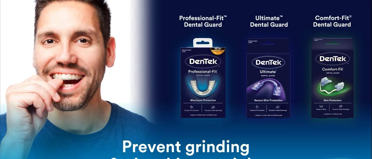 DenTek Professional-Fit Dental Guard for Nighttime Teeth Grinding with Guard, Fitting Tray, & Storage Case