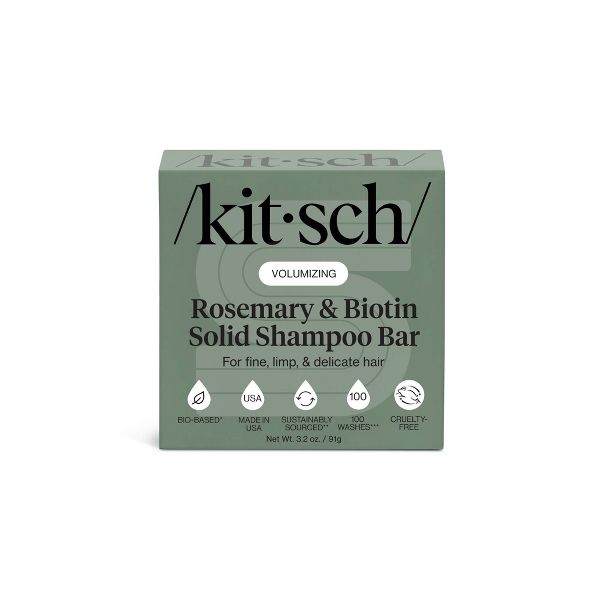 Kitsch Rosemary & Biotin Volumizing Shampoo Bar - 3.2oz