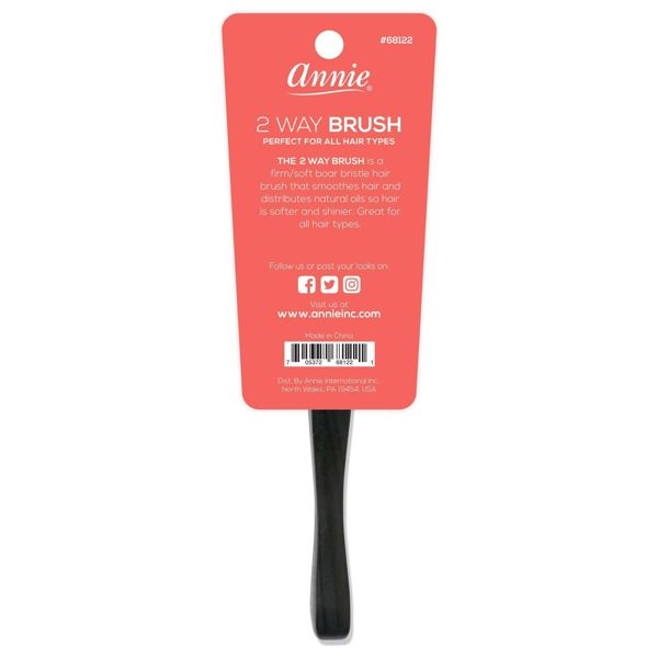 Annie International Easy Style Professional 2 Way Boar Bristle Hair Brush