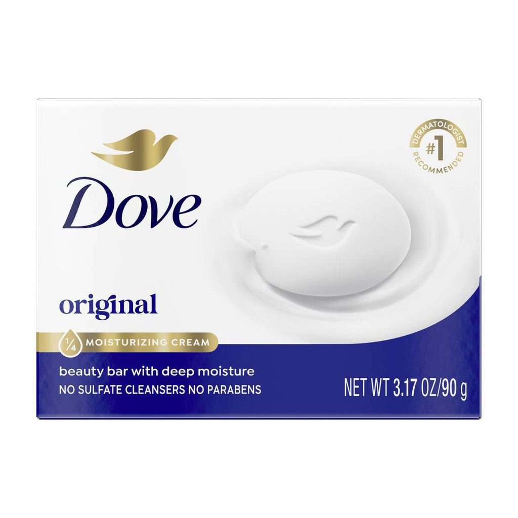 Dove Beauty Original Bar Soap - Unscented - Travel Size - 3.17oz