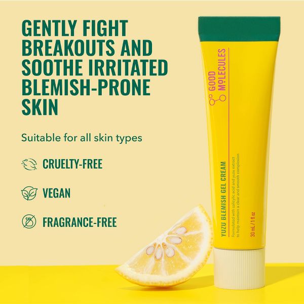 Good Molecules Yuzu Blemish Gel Face Cream - 30ml