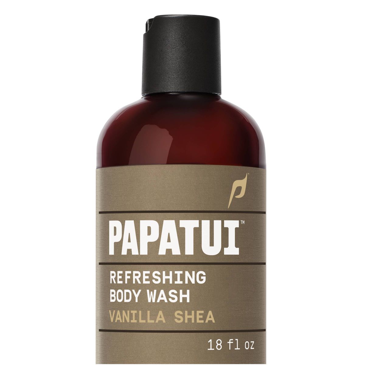 Papatui Men's Sulfate-Free Exfoliating and Hydrating Coconut Oil Body Wash - Vanilla Shea - 18 fl oz