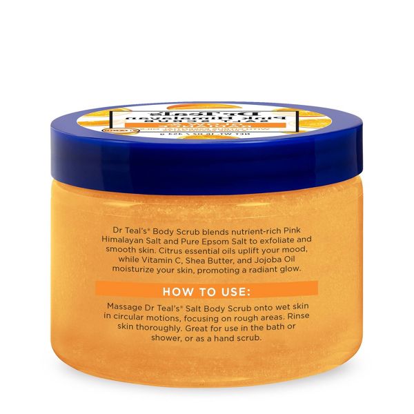 Dr Teal's Glow & Radiance Vitamin C Citrus Salt Scrub - 16oz