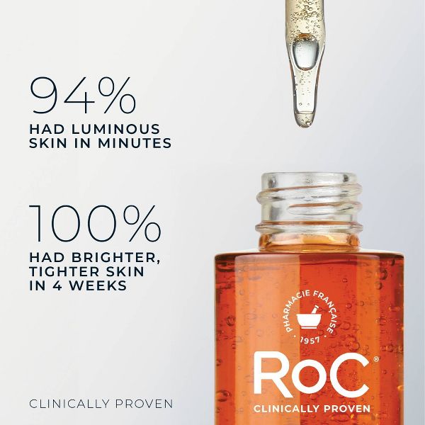 RoC Brightening Anti-Aging Serum with Vitamin C for Dark Spots - 1.0 fl oz