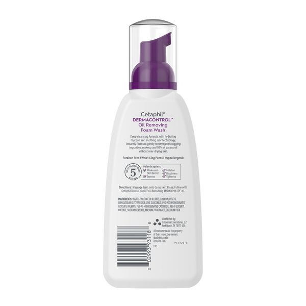 Cetaphil Pro Oil Removing Foam Face Wash - Unscented - 8oz