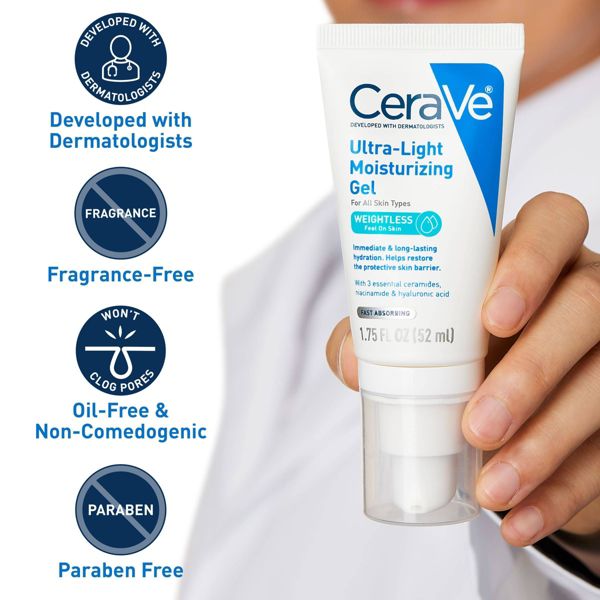 CeraVe Ultra-Light Moisturizing Face Gel - 1.75 fl oz