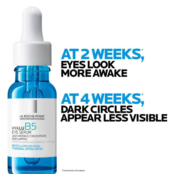La Roche Posay Hyalu B5 Anti-Wrinkle Concentrate Repairing Repluming Eye Serum - Travel Size - 0.50 fl oz