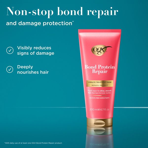 OGX Repair & Protect Bond Protein Repair 1-Minute Treatment Hair Mask - 6.7 fl. oz