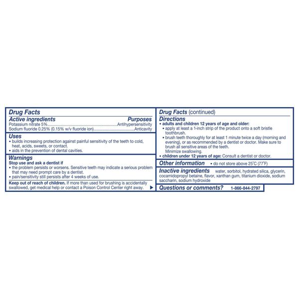 Sensodyne Cavity Prevention & Sensitivity Fluoride Toothpaste - 2.7oz